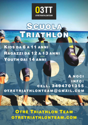 volantino scuola triatlon Noci